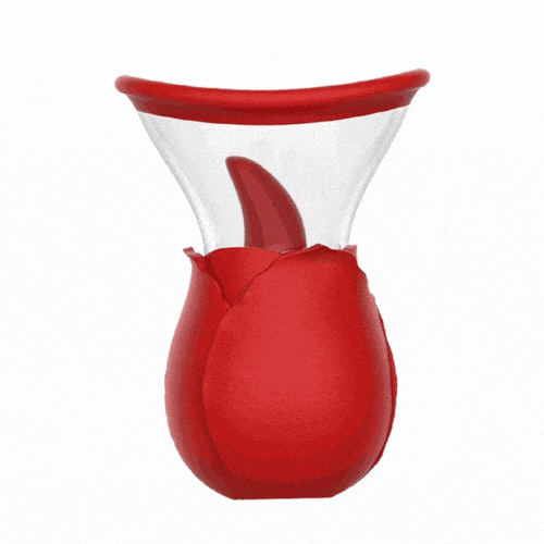 Rose Sucking Tongue Vibrator Pump For Women