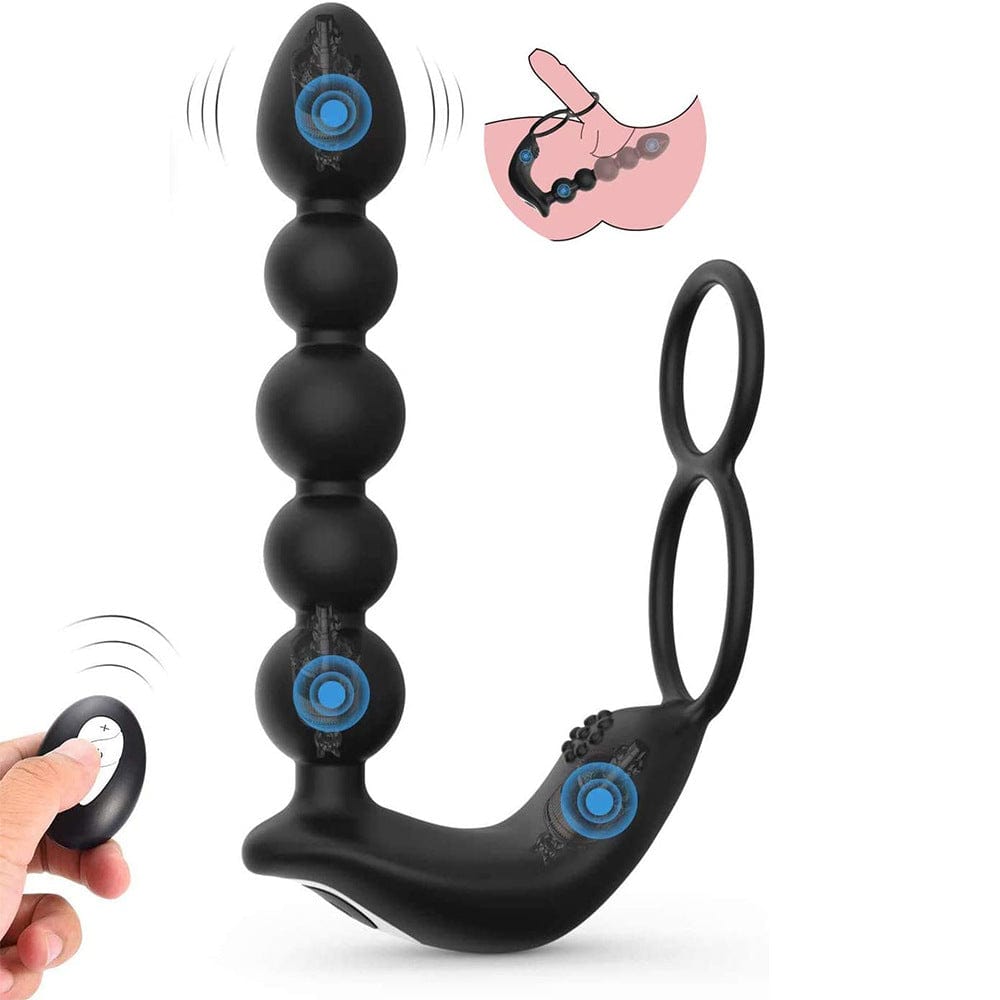 Lurevibe - Butt Plug Anal Penis Ring Rechargeable Prostate Massager