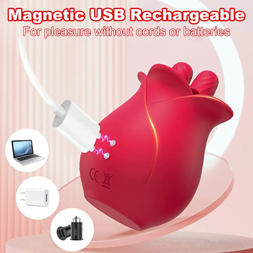 Lurevibe - Rose Romeo Double Tongue Lick Shaker clitoral nipple orgasmic sex toy