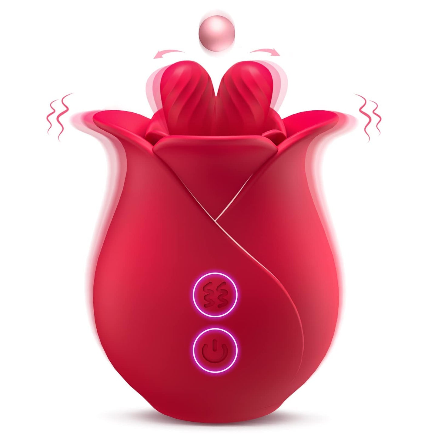 Lurevibe - Rose Romeo Double Tongue Lick Shaker clitoral nipple orgasmic sex toy