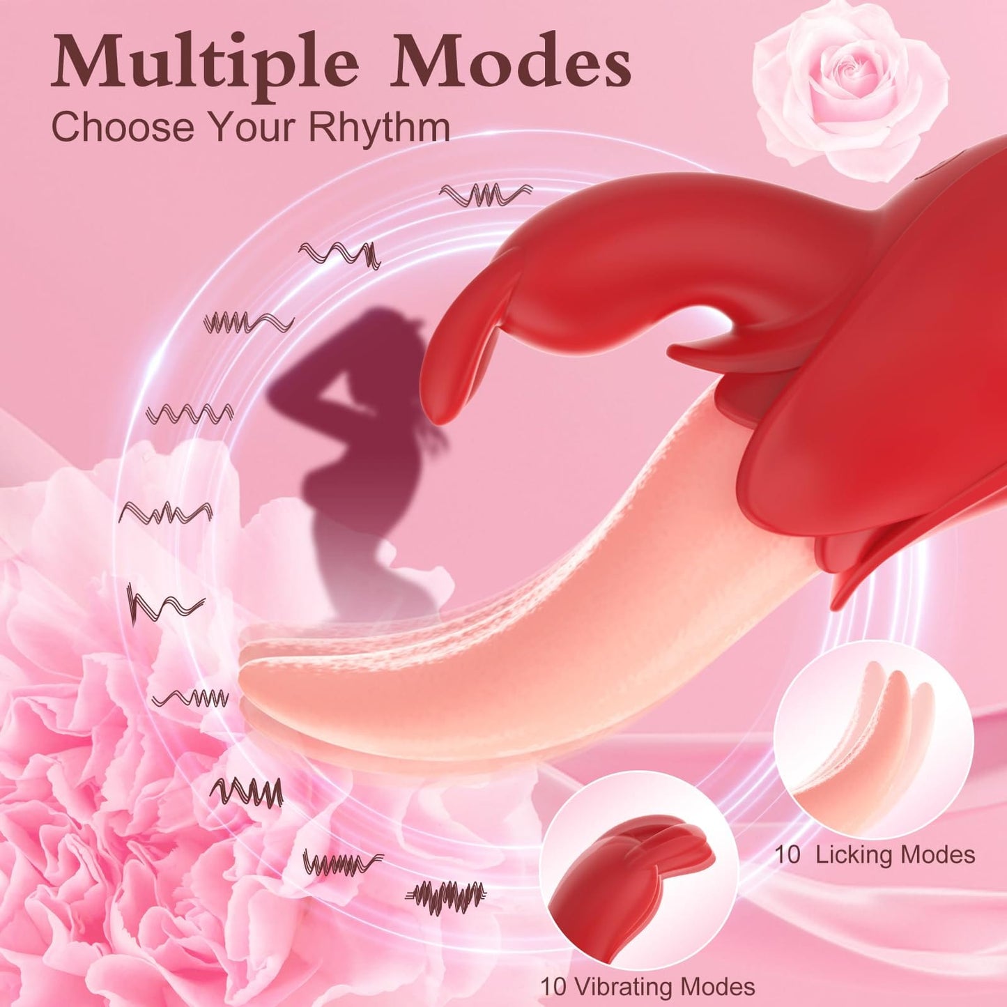 Lurevibe - Rose Rabbit Vibrator for Women