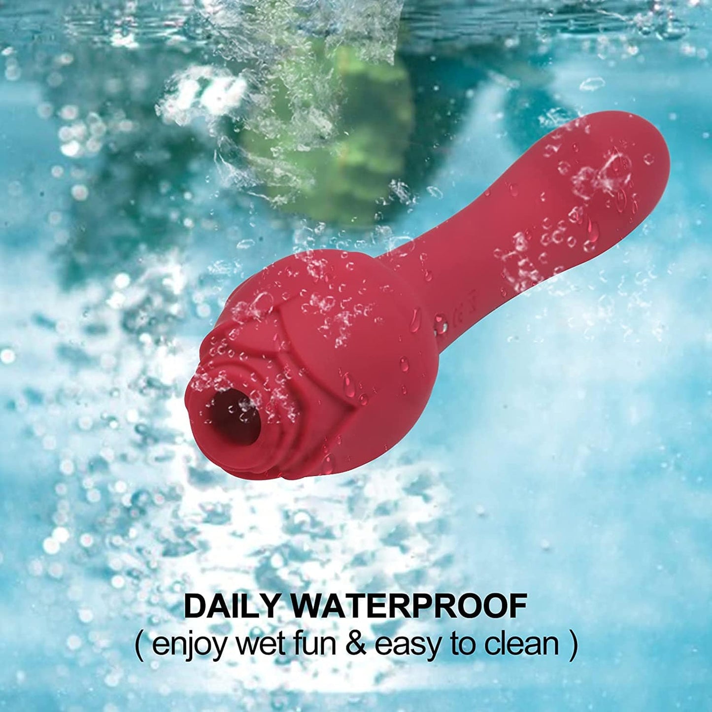 Lurevibe - Rose Sucking G Spot Vibrator Clit Sucker Nipple Toy