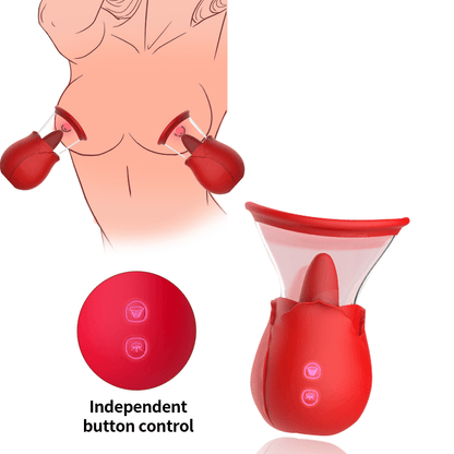 Rose Sucking Tongue Vibrator Pump For Women