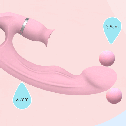 Lurevibe - Tongue Licking G Spot Stimulating Dildo Vibrator