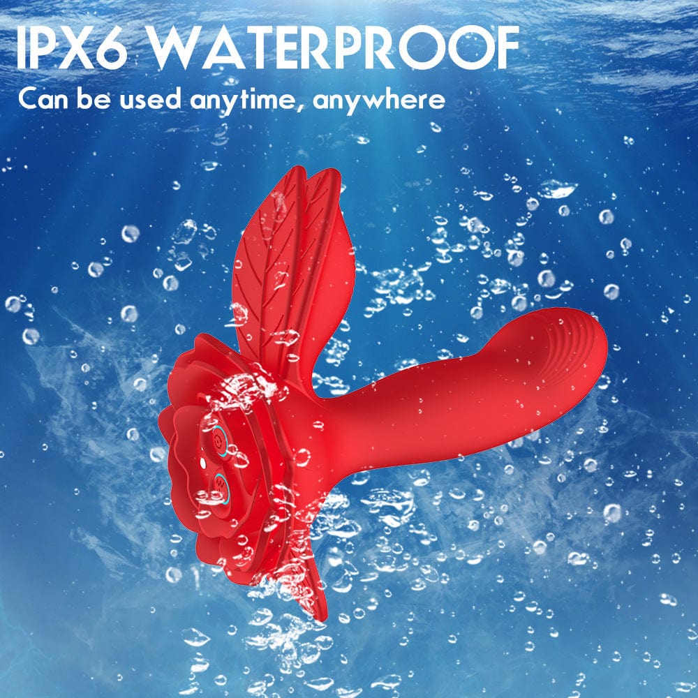 Lurevibe - Rose Wearable Double Stimulation G Spot Vibrator