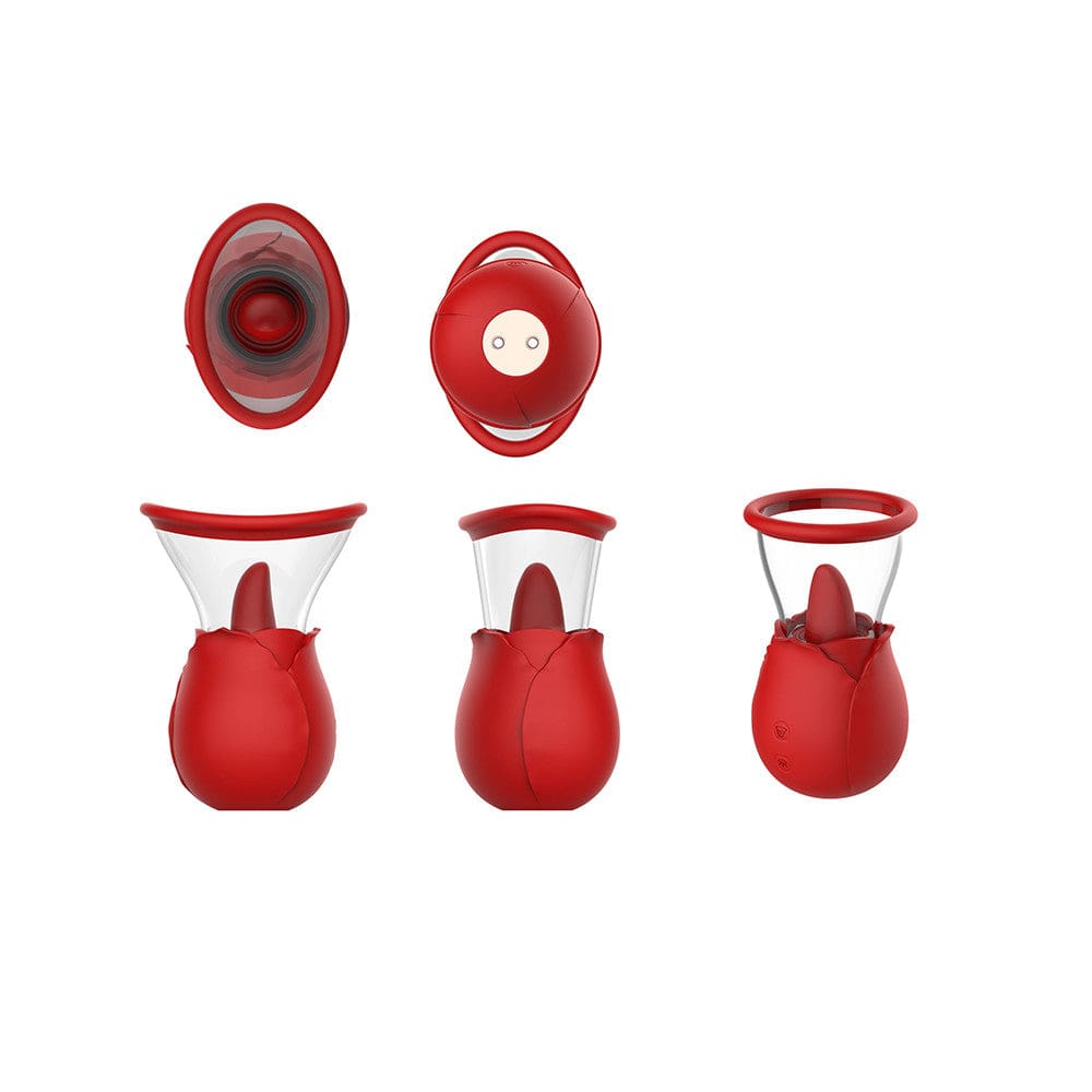 Rose Sucking Tongue Vibrator Pump For Women