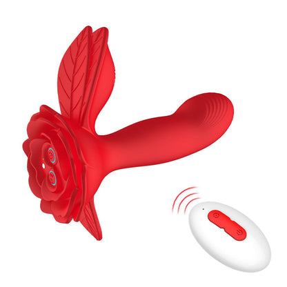 Lurevibe - Rose Wearable Double Stimulation G Spot Vibrator