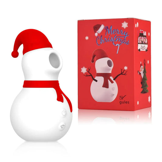Christmas Snowman Vacuum Powerful Sucking Vibrator