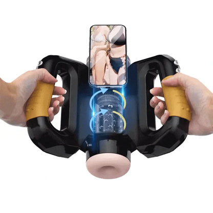 Hercules Grip Telescopic Rotating Masturbation Cup