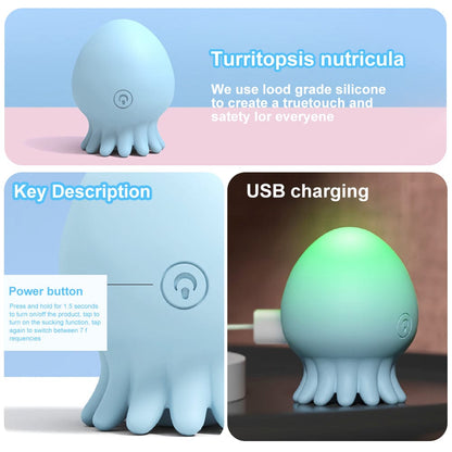 Lurevibe - Jellyfish 10 Frequency Sucking Vibrator For Adult Sex Toys